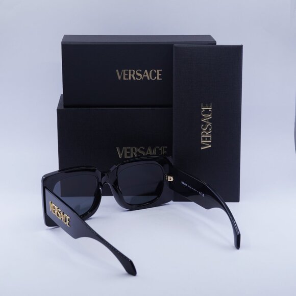 Versace VE4496U GB1/87 Square Sunglasses – Black/Dark Grey main image 10